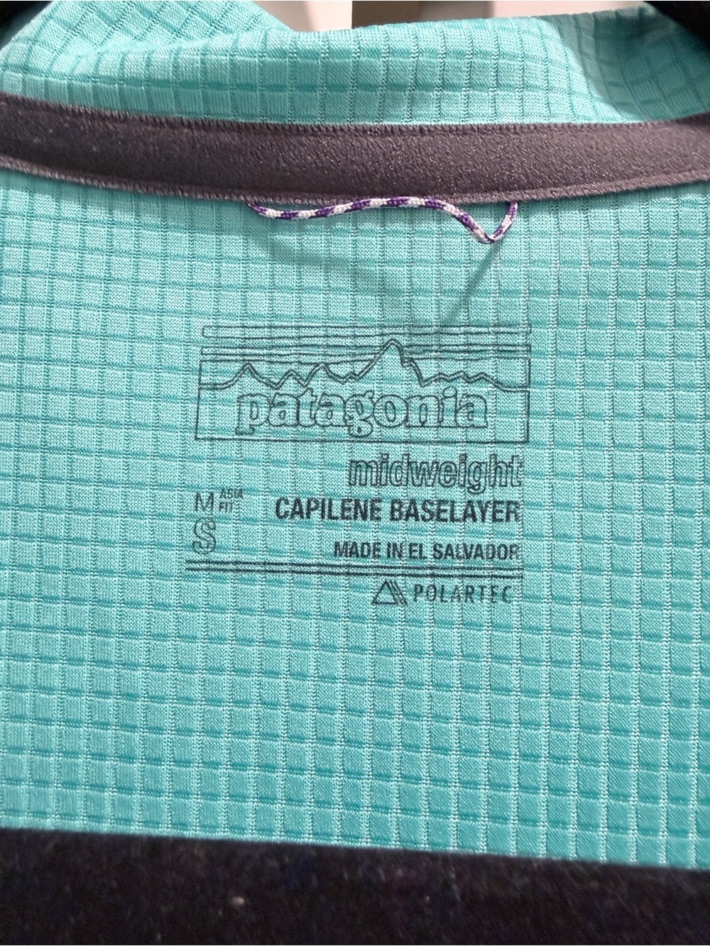 Patagonia Women's Aqua/Turquoise Quarter-Zip Sun Shirt - Picture 2 of 3